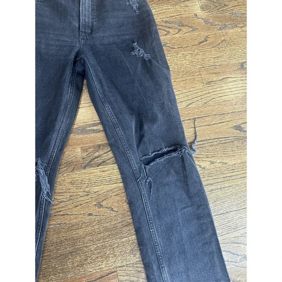 Abercrombie & Fitch Womens 90s Straight Ultra Hight Rise Denim Size 26 2R G0786 - Picture 3 of 12